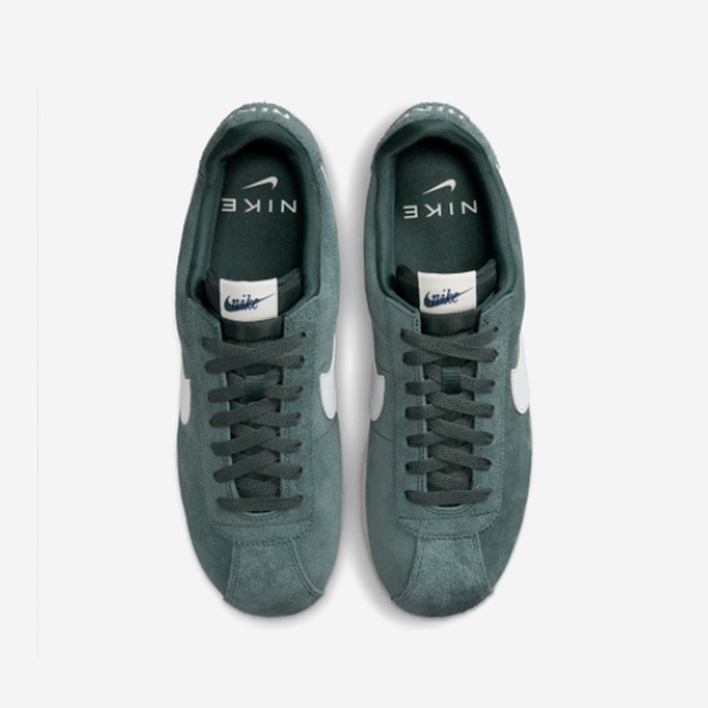 Nike Men's Suede Athletic Sneakers in Teal and White - Picture 3 of 12